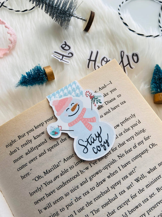 Snowman Magnetic Bookmark