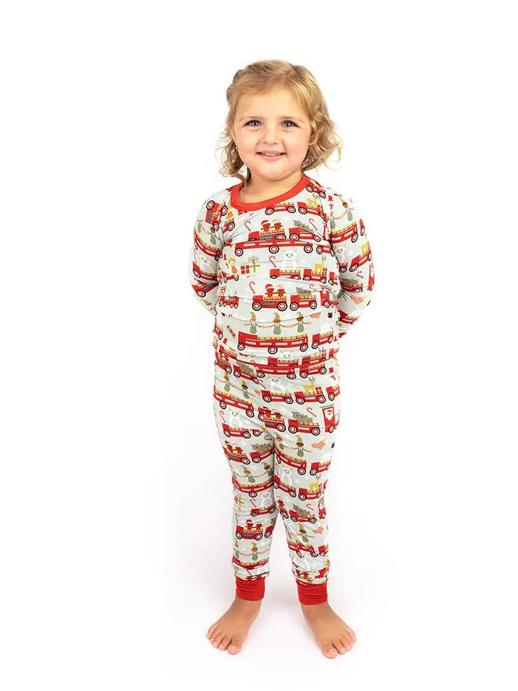 Christmas Train Bamboo Pajama Toddler