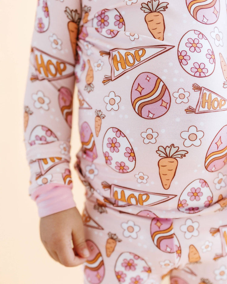Easter Hop Two Piece Jammies Set ONE 3T LEFT