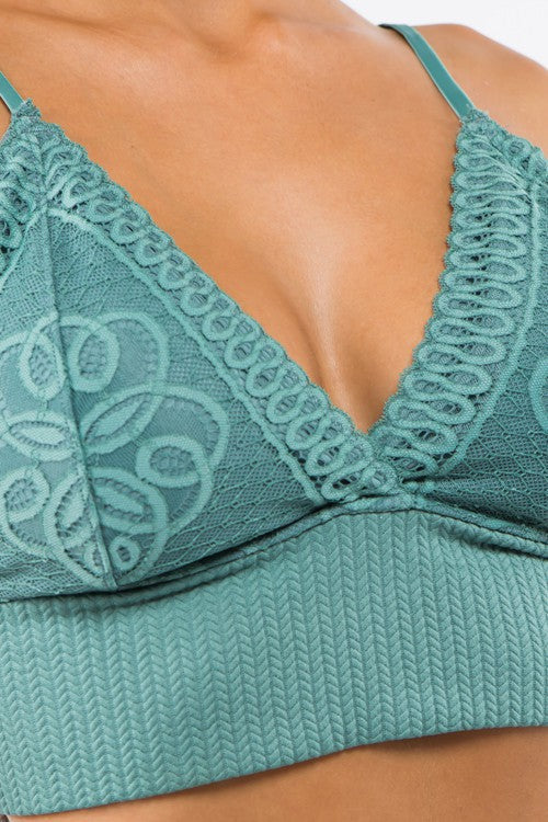 In My Moment Bralette Teal