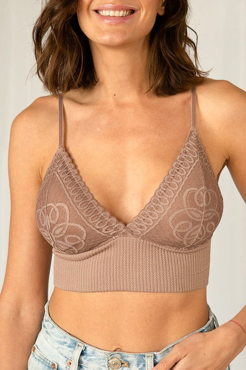 In My Moment Bralette Cocoa