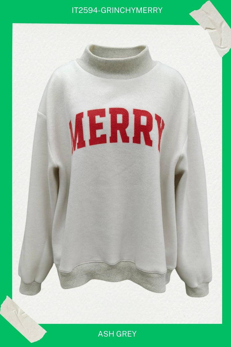 12/7 PRE-ORDER Grinchy & Merry Reversible Sweatshirt