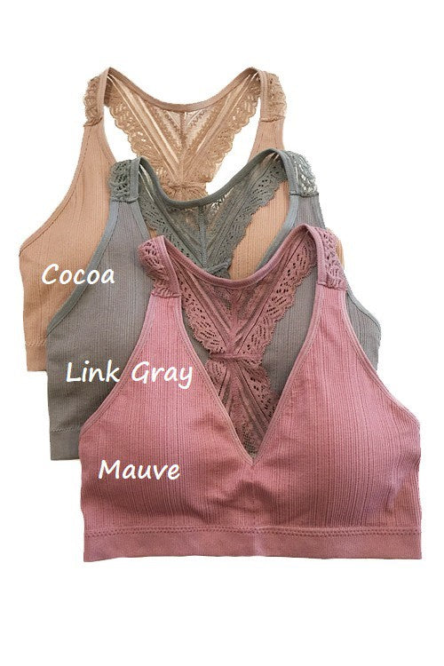 She's Busy Bralette Mauve