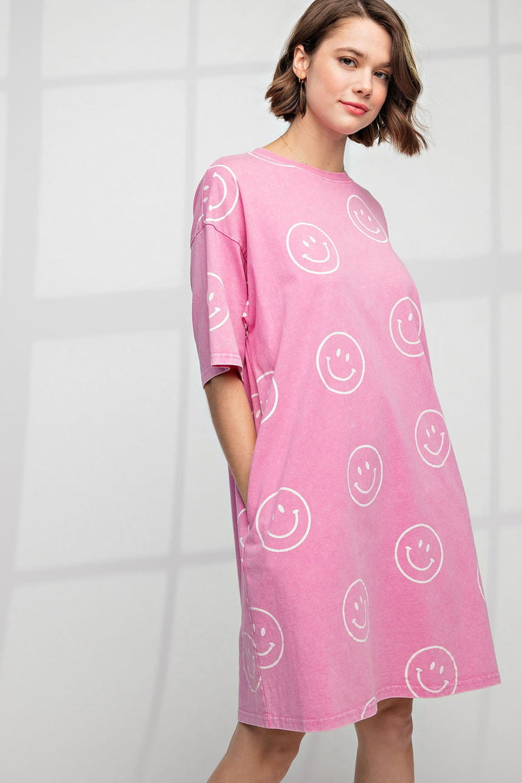 Live Laugh Love Dress Pink