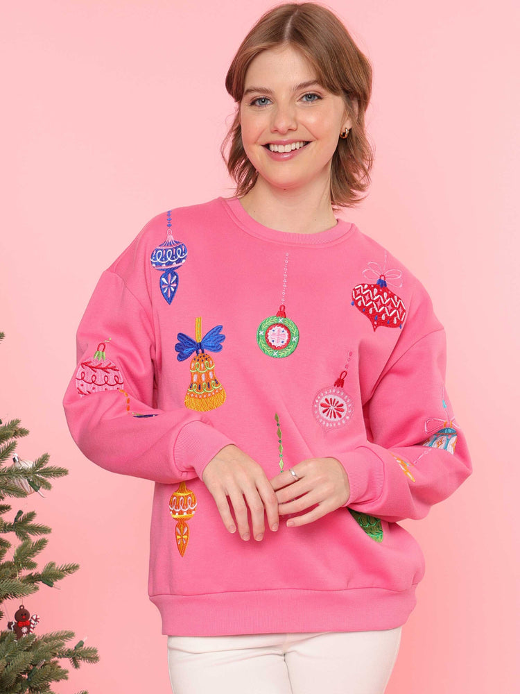 Hanging Around Ornaments Pullover