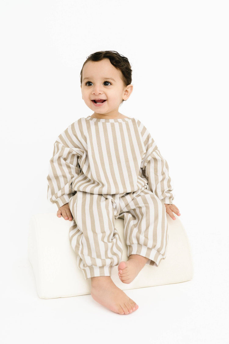 Olive Stripe Sweatsuit