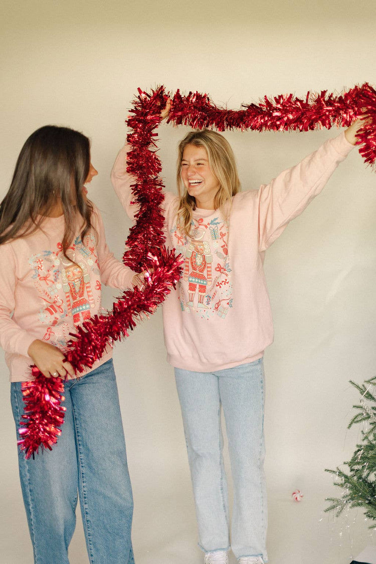 Whimsical Nutcracker Christmas Sweatshirt ONE LARGE LEFT