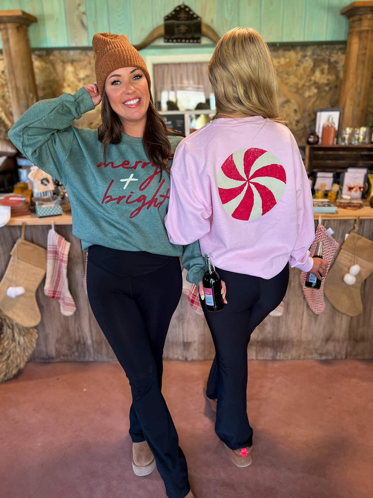 Bubblegum Peppermint Sweatshirt