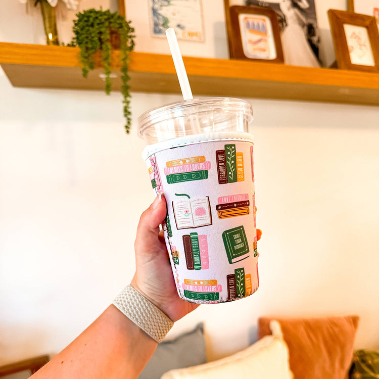 Smut Book Stacks Coffee Sleeve Small