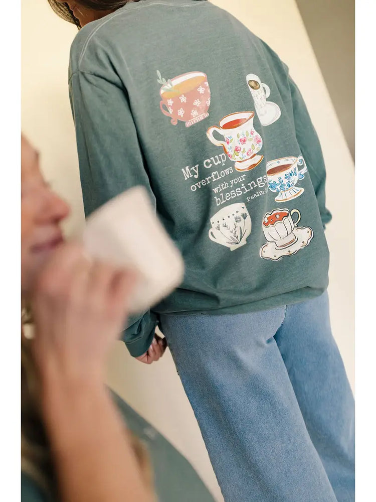 Blessings On Blessings, My Cup Overflows Tee