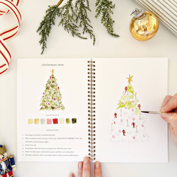 PRE-ORDER 11/21 ETA Nutcracker watercolor workbook