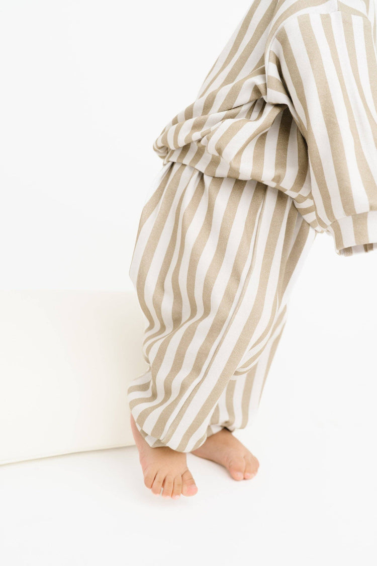 Olive Stripe Sweatsuit