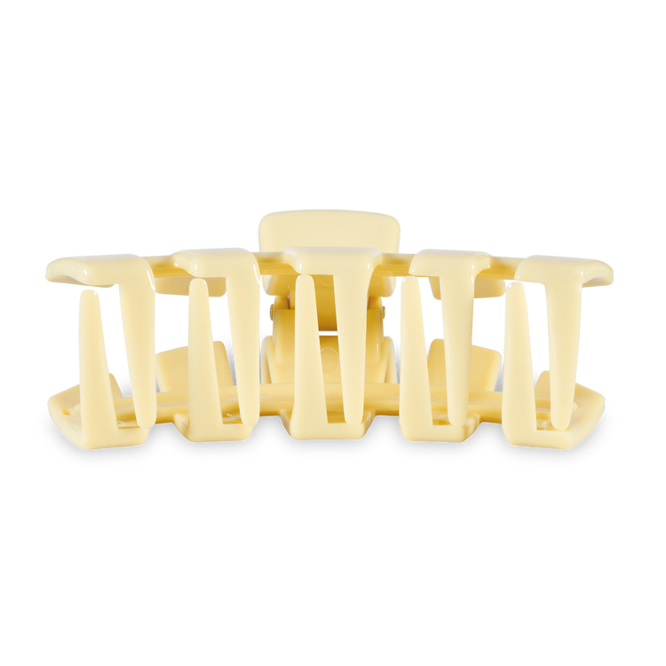 Teleties Large Classic Hair Clip Butter Yellow