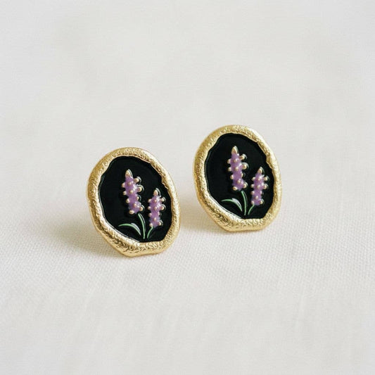 Lavender Drop Earrings