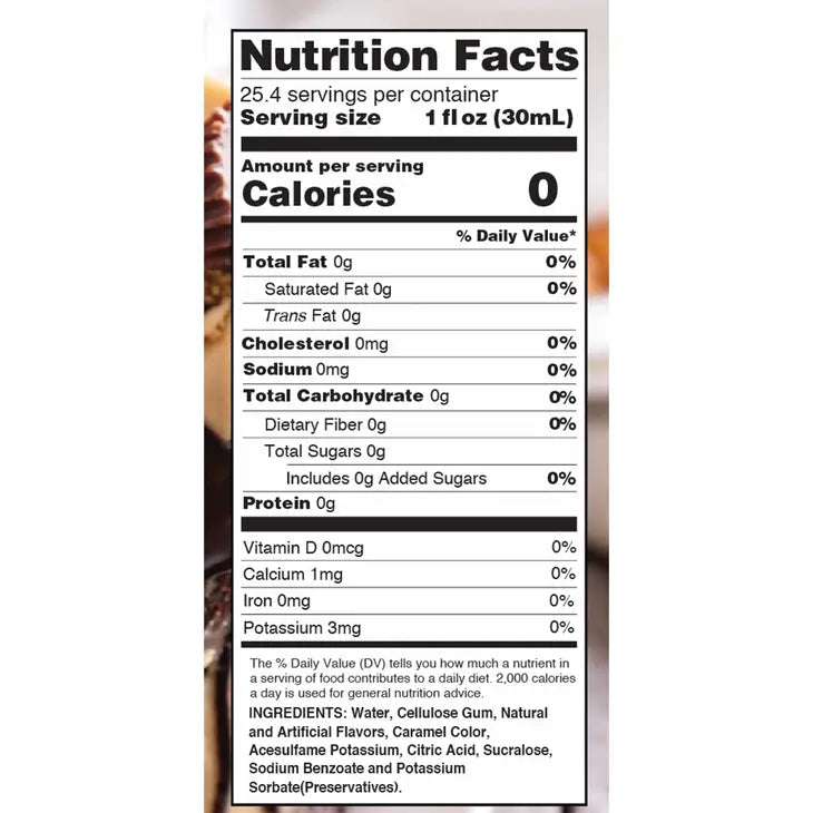 Sugar Free Peanut Butter Cup Syrup