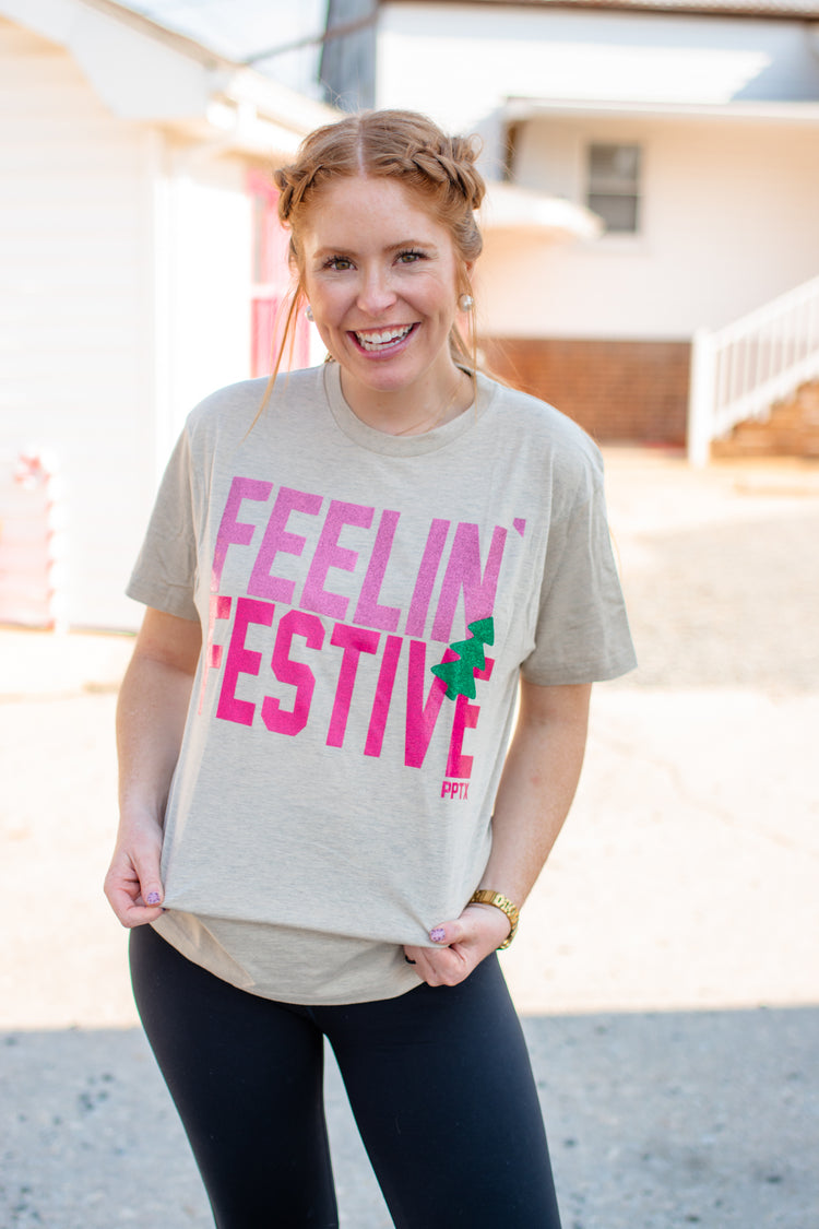 Feelin’ Festive Glitter Tee