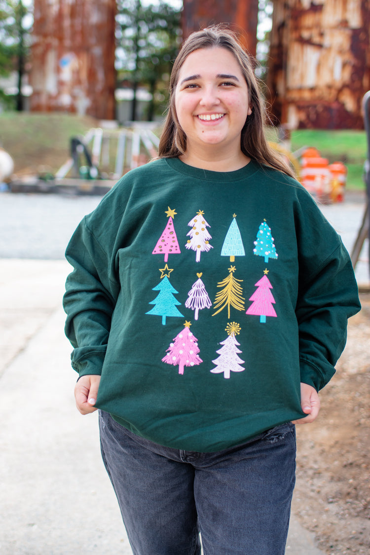 Pink Trees Sweatshirt
