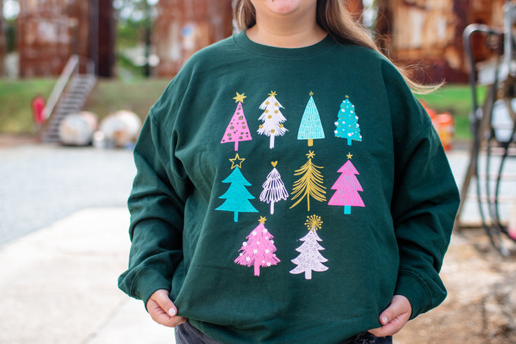 Pink Trees Sweatshirt