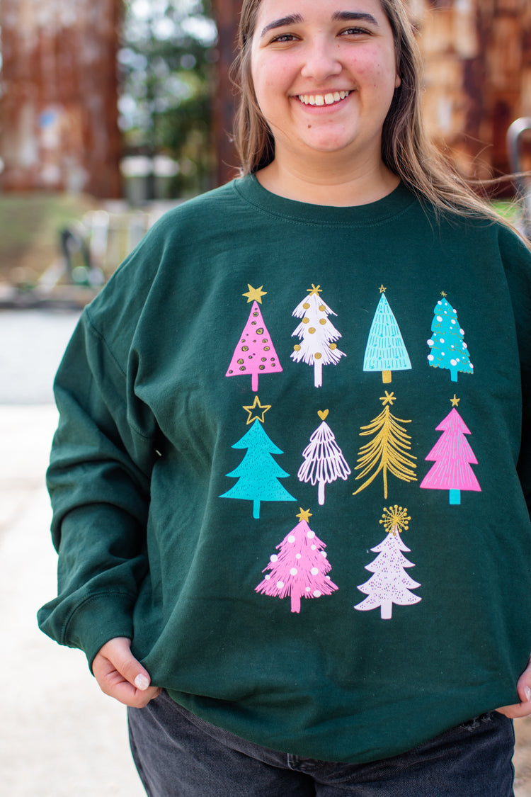 Pink Trees Sweatshirt