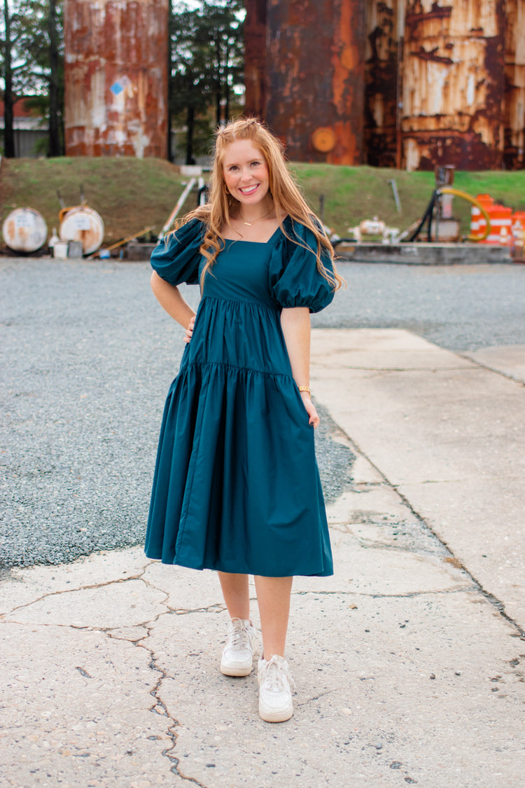 Touch of Fall Midi Dress