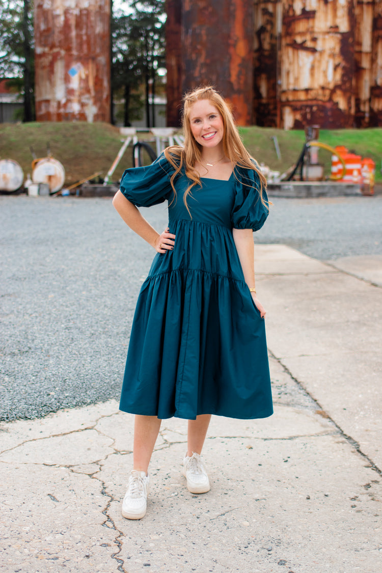 Touch of Fall Midi Dress