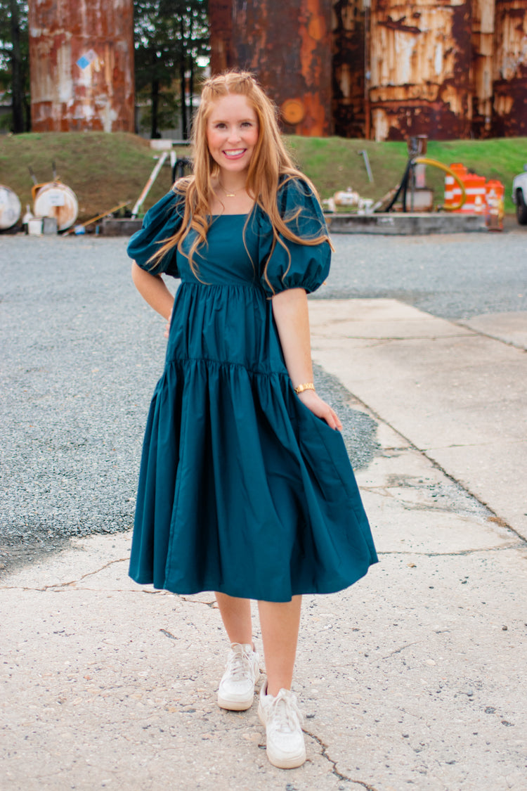 Touch of Fall Midi Dress