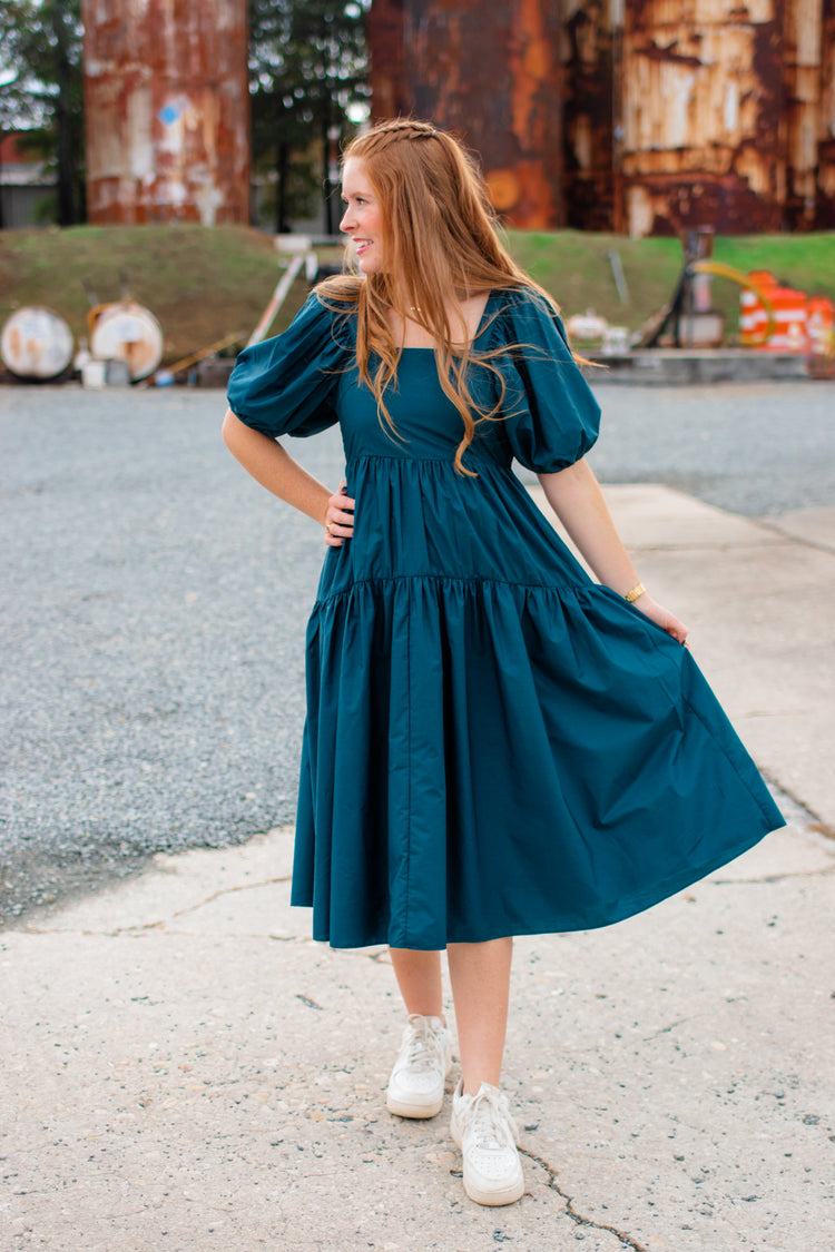 Touch of Fall Midi Dress