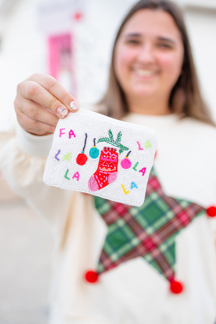 Christmas Stocking & FA LA LA Pouch