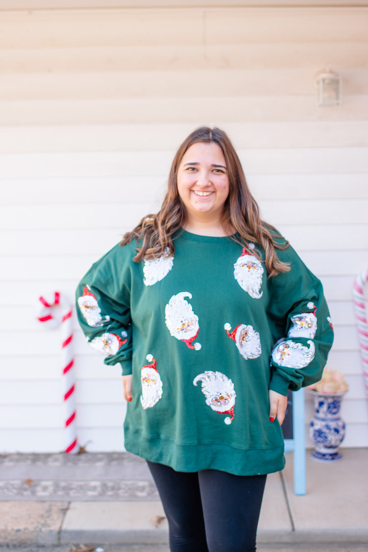Santa Baby Sweatshirt Green