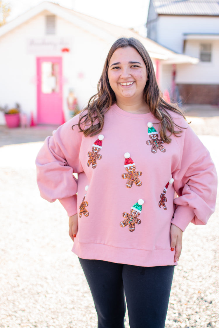 Christmas Ginger Bread Man Sweatshirt
