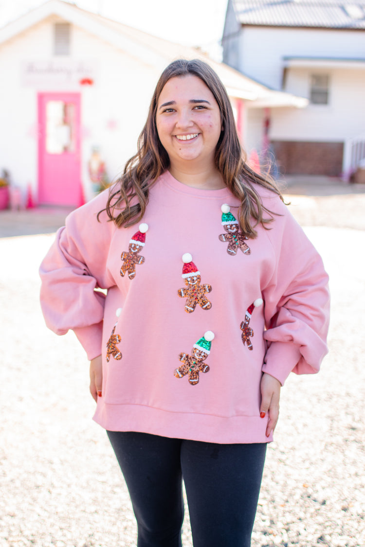 Christmas Ginger Bread Man Sweatshirt