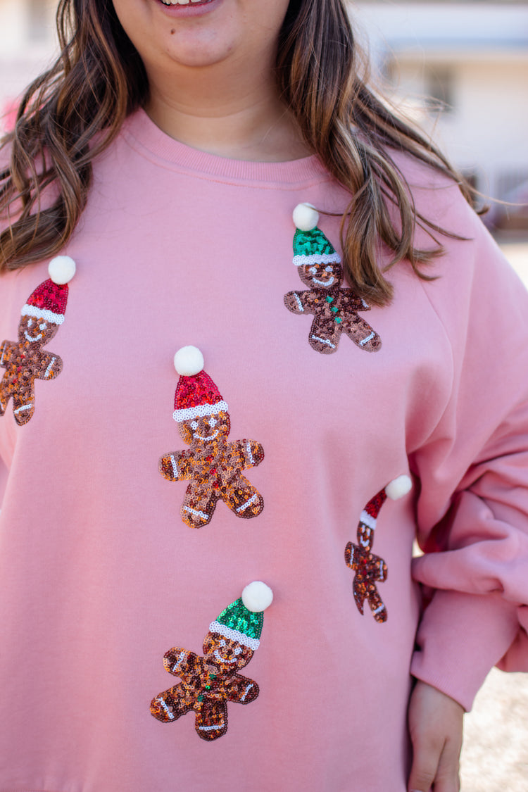 Christmas Ginger Bread Man Sweatshirt