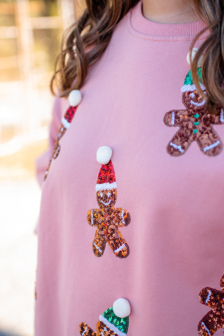 Christmas Ginger Bread Man Sweatshirt