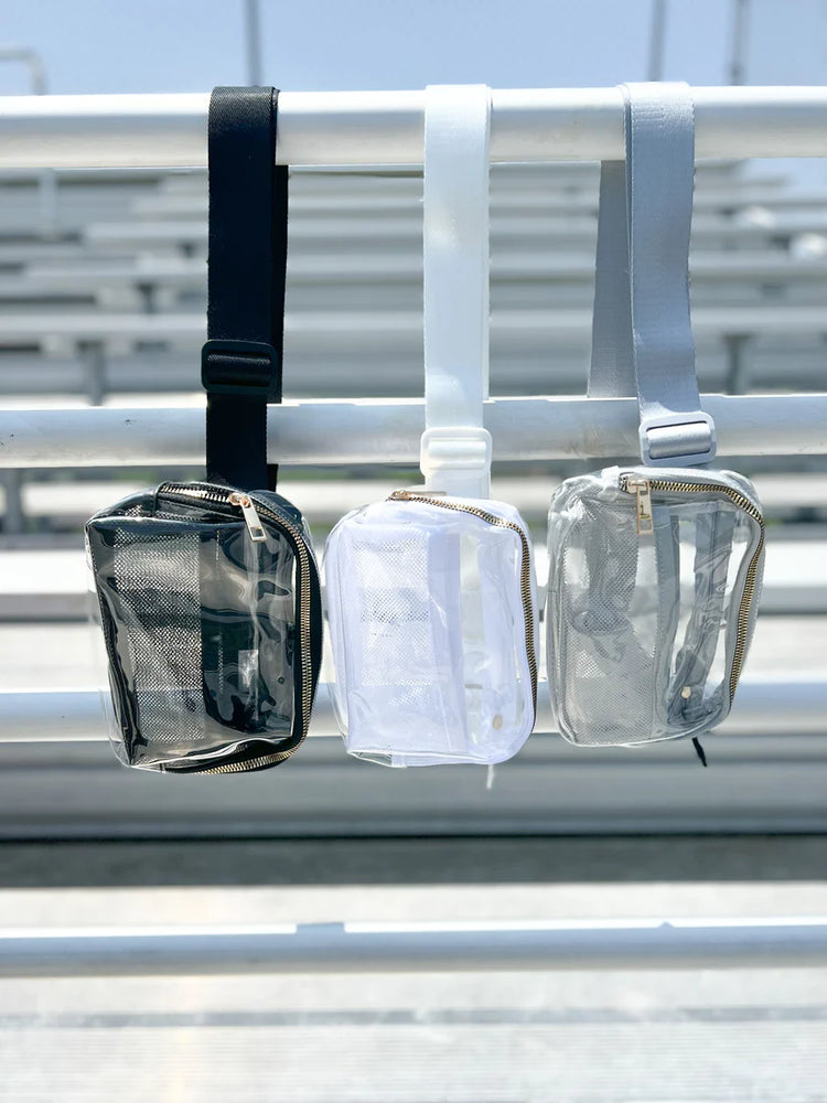 Clear Bum Bag - Black