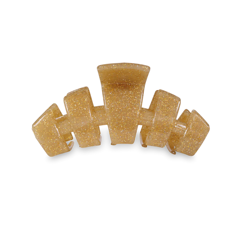 Classic Gold Glitter Large Hair Clip Teleties