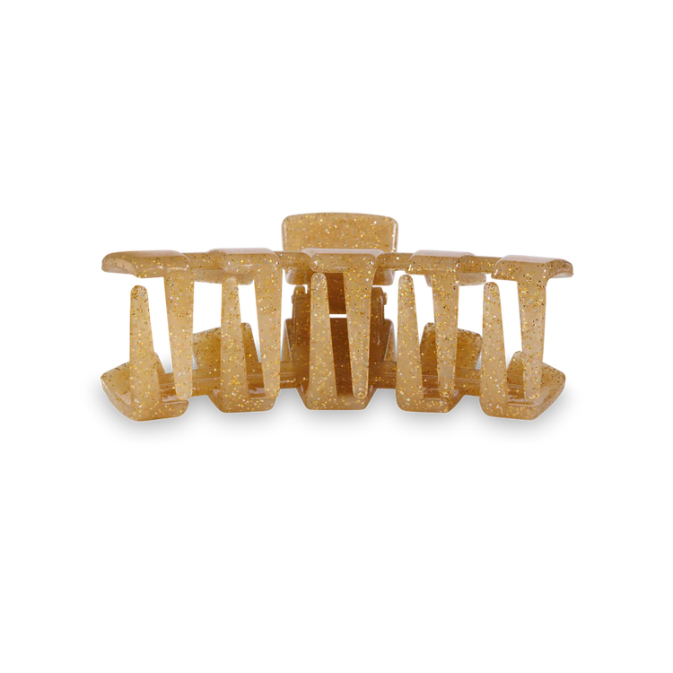 Classic Gold Glitter Large Hair Clip Teleties