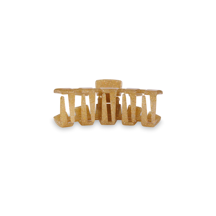 Classic Gold Glitter Tiny Hair Clip Teleties