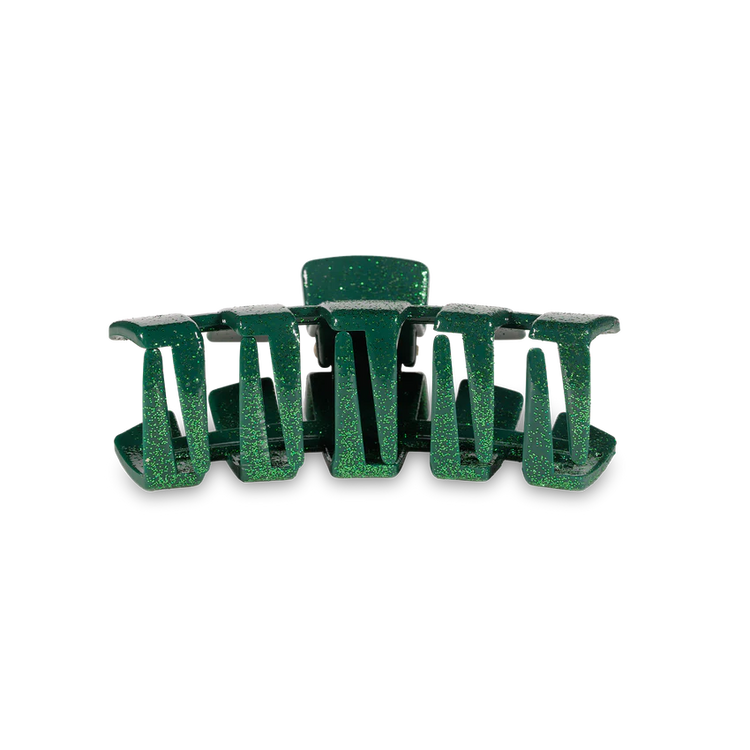 Classic Green Glitter Tiny Hair Clip Teleties