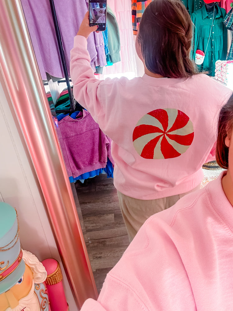 Bubblegum Peppermint Sweatshirt
