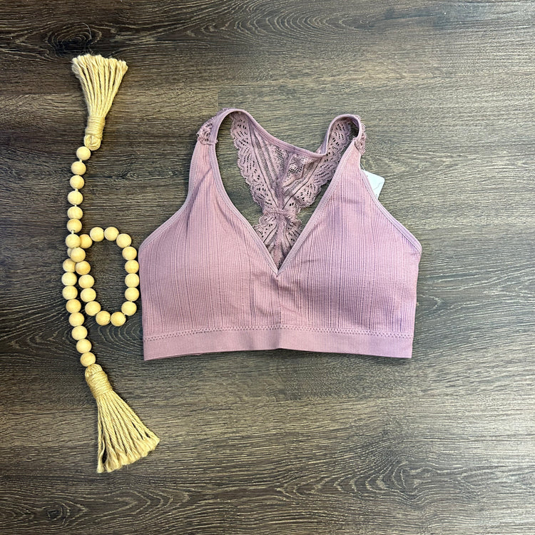 She's Busy Bralette Mauve
