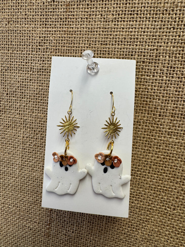 Groovy Ghost Earrings ONE LEFT