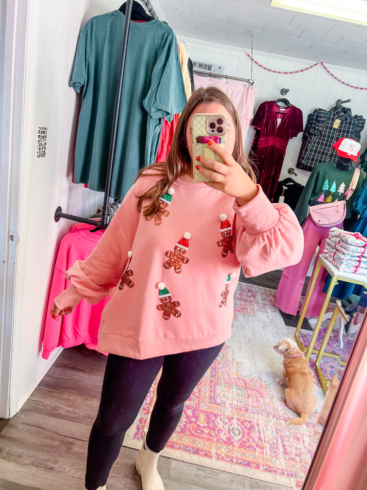 Christmas Ginger Bread Man Sweatshirt