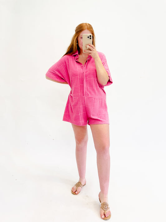 Life Lately Romper Pink