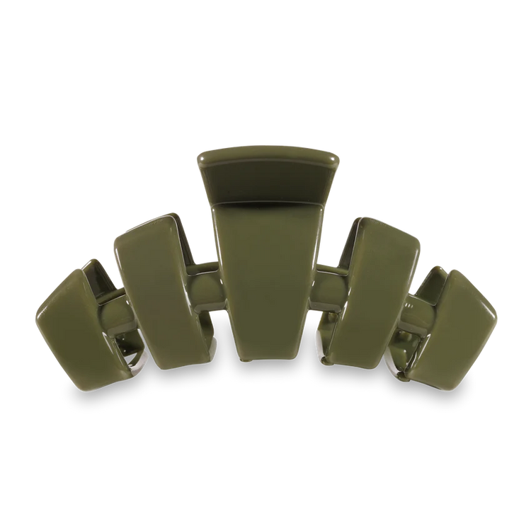 Teleties Classic Olive Large Hair Clip