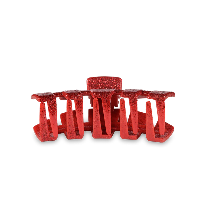 Classic Red Glitter Tiny Hair Clip Teleties