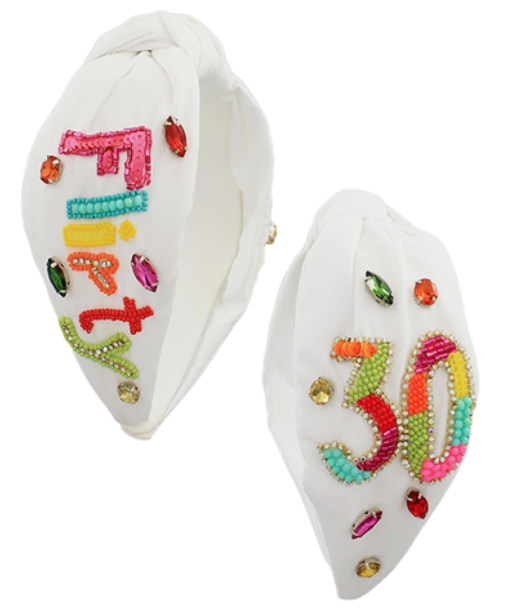 "Flirty 30" Knoted Head Band