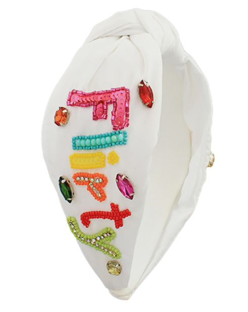 "Flirty 30" Knoted Head Band