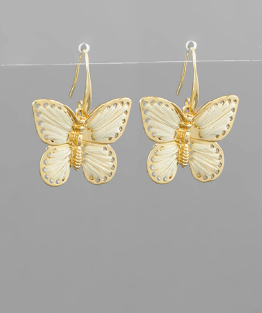 Threaded Butterfly Earrings