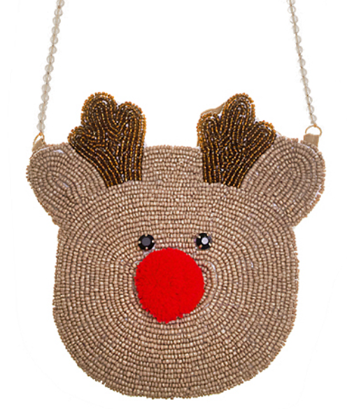 Christmas Rudolph Crossbody Pouch