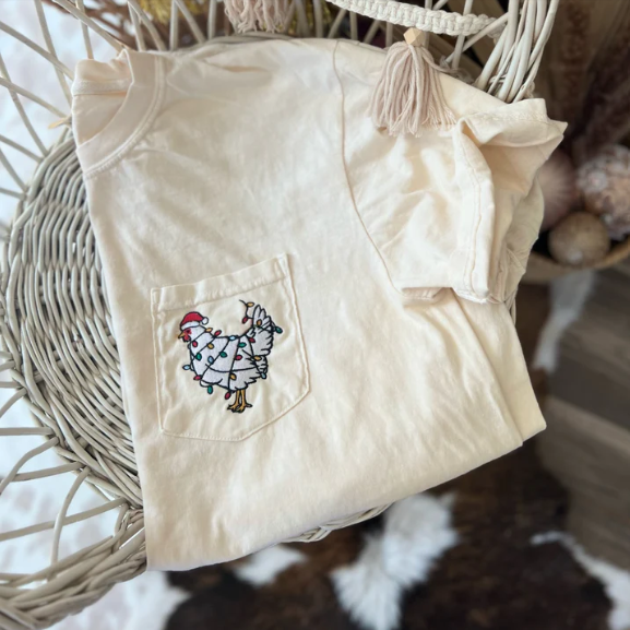Christmas Light Chicken Sweatshirt